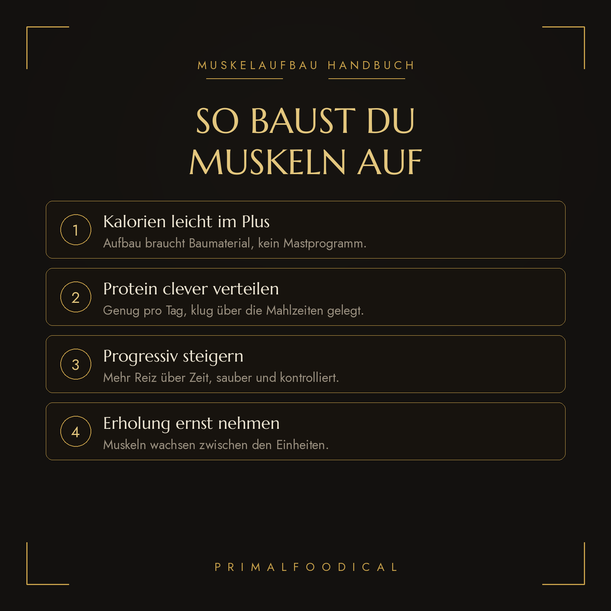 MUSKELAUFBAU - DAS HANDBUCH