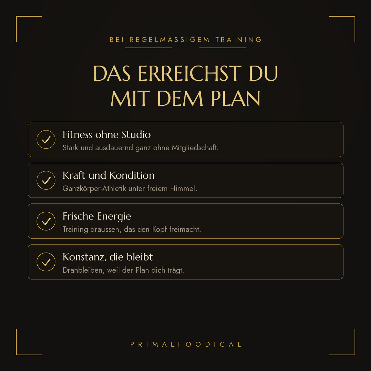 OUTDOOR - TRAININGSPLAN