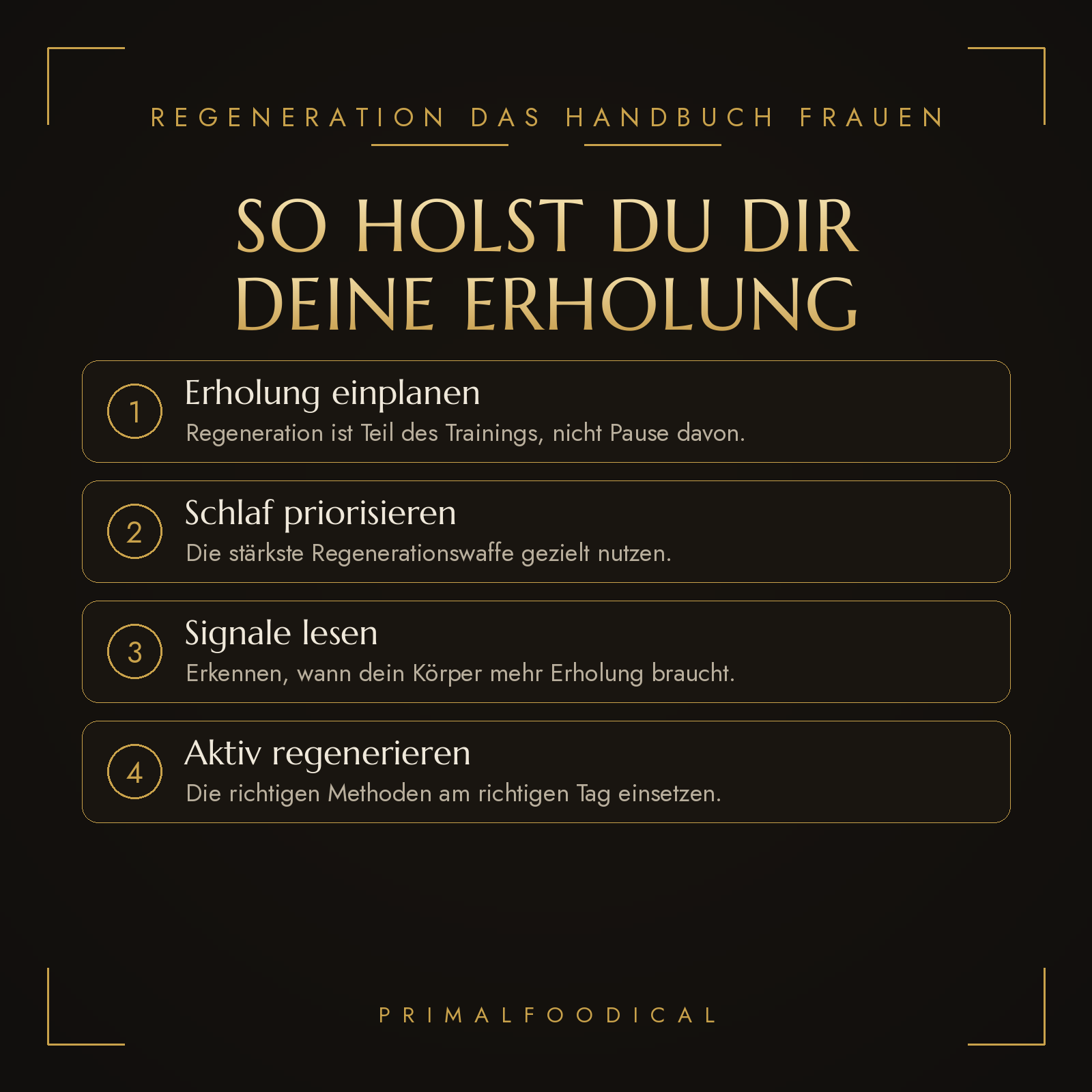 REGENERATION - PLAN FRAUEN