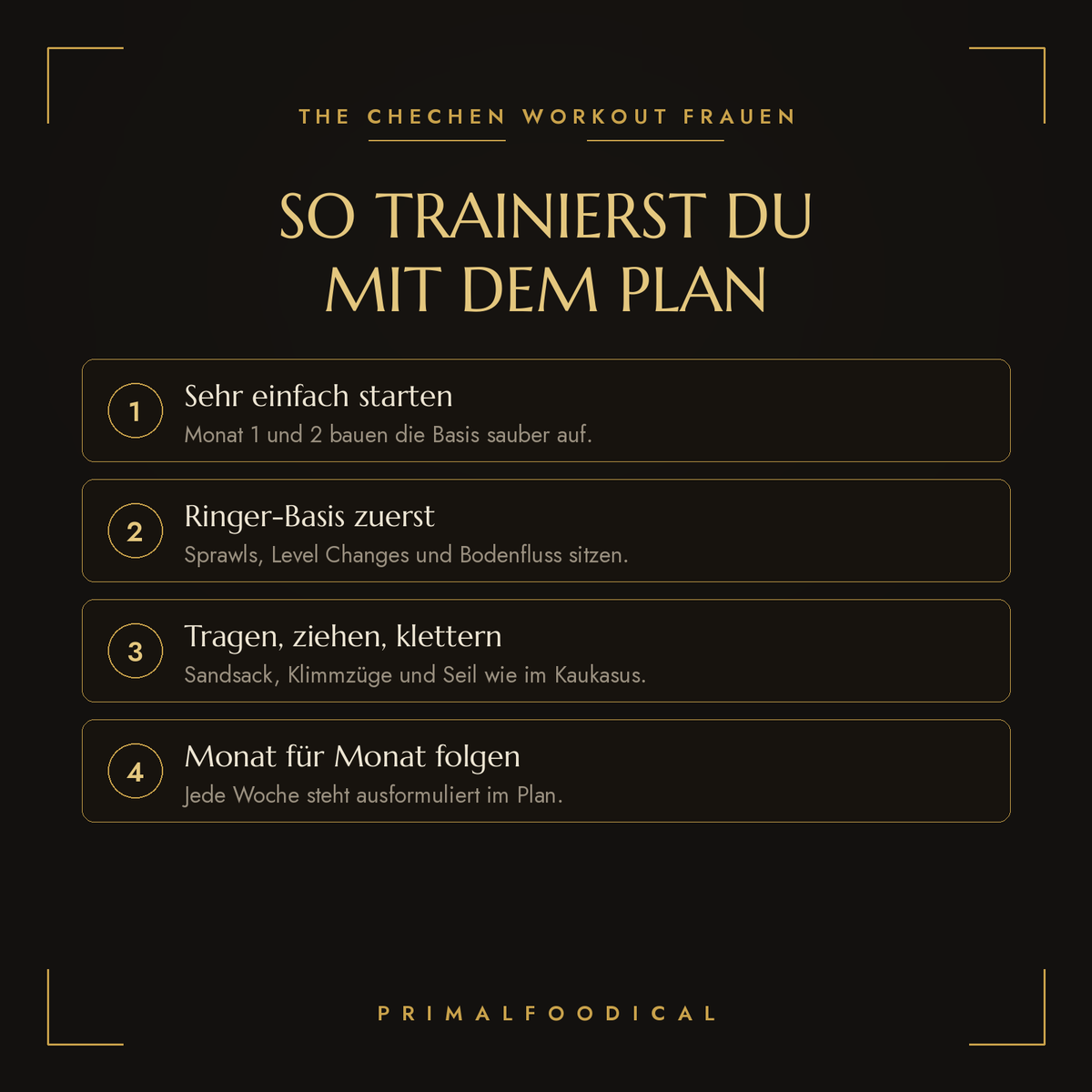 CHECHEN WORKOUT FRAUEN
