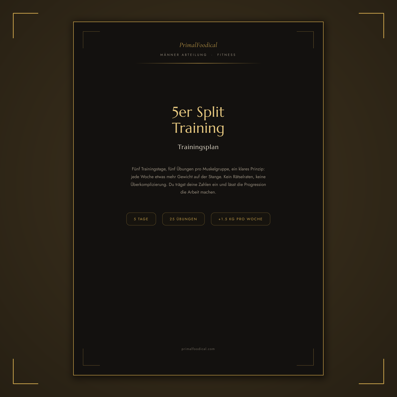 WEIGHT UP - TRAININGSPLAN