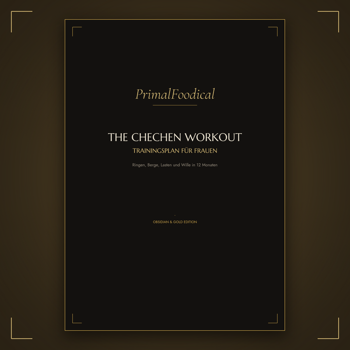 The Chechen Workout Trainingsplan für Frauen Cover