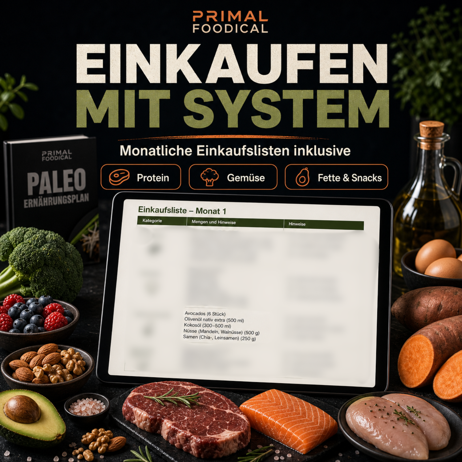 PALEO - ERNÄHRUNGSPLAN