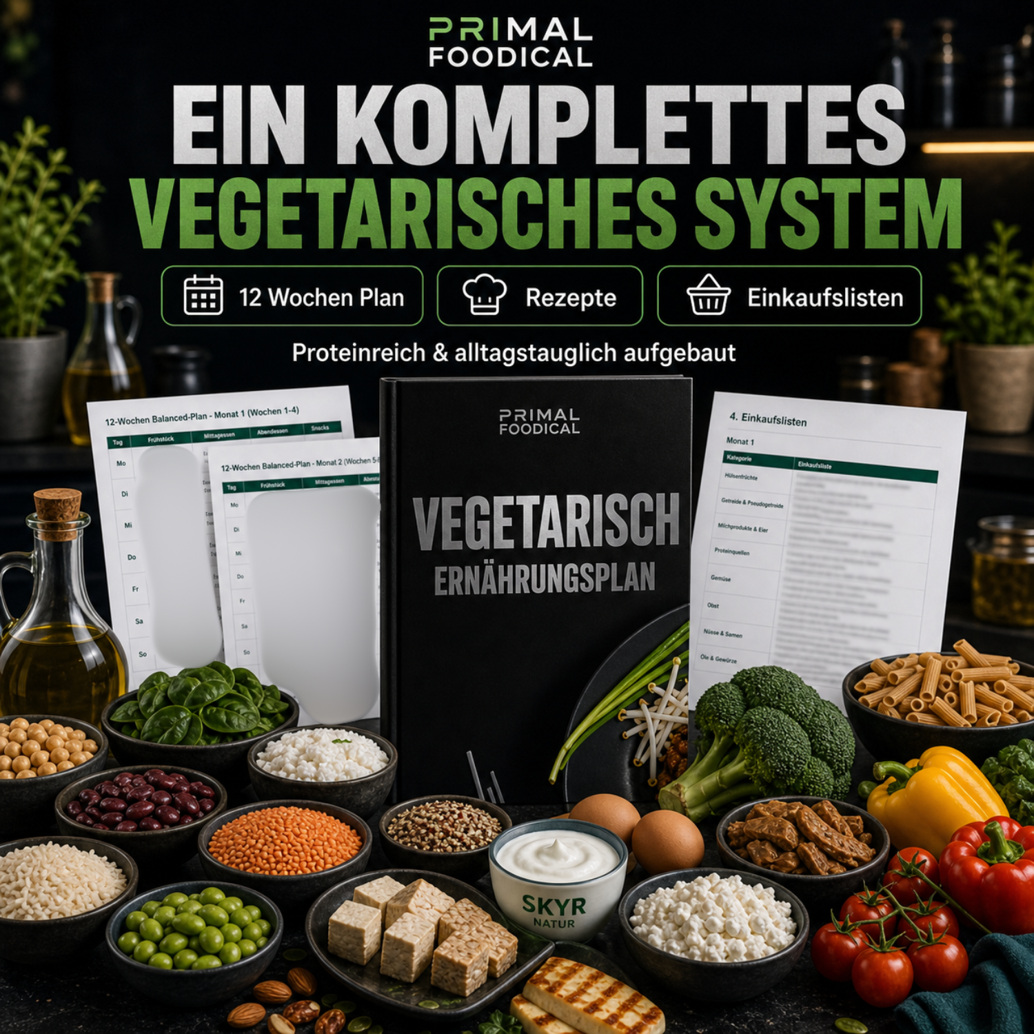 VEGETARISCH - ERNÄHRUNGSPLAN