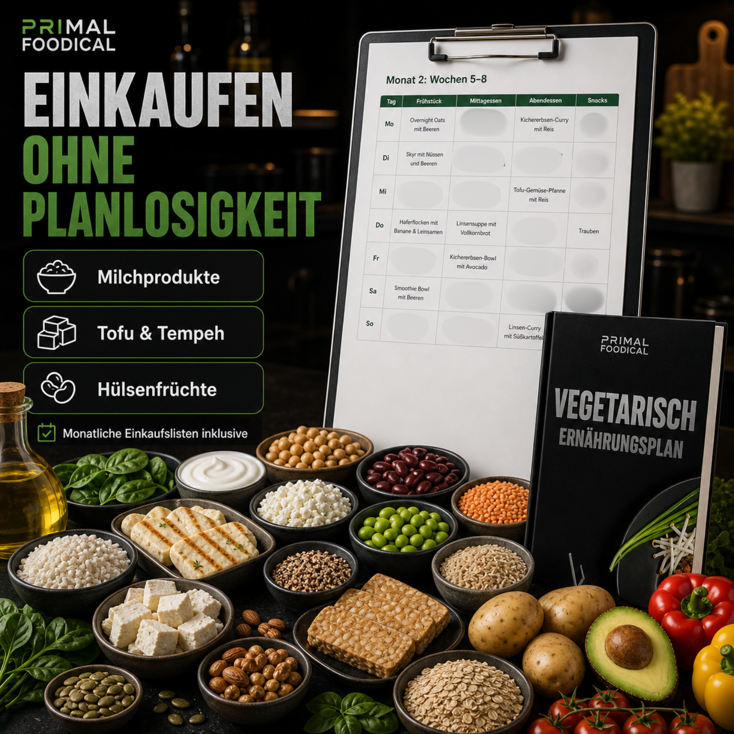 VEGETARISCH - ERNÄHRUNGSPLAN