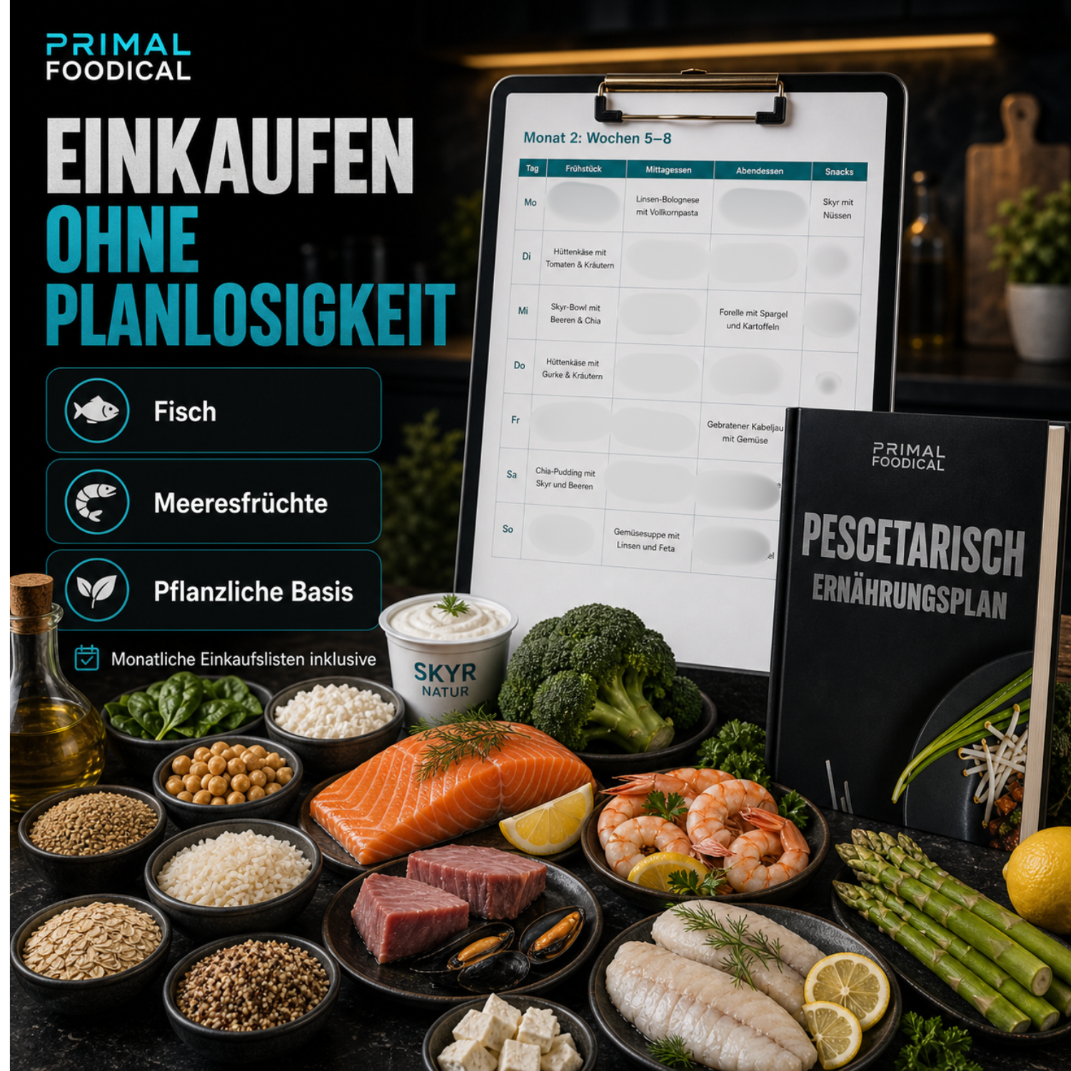 PESCETARISCH - ERNÄHRUNGSPLAN