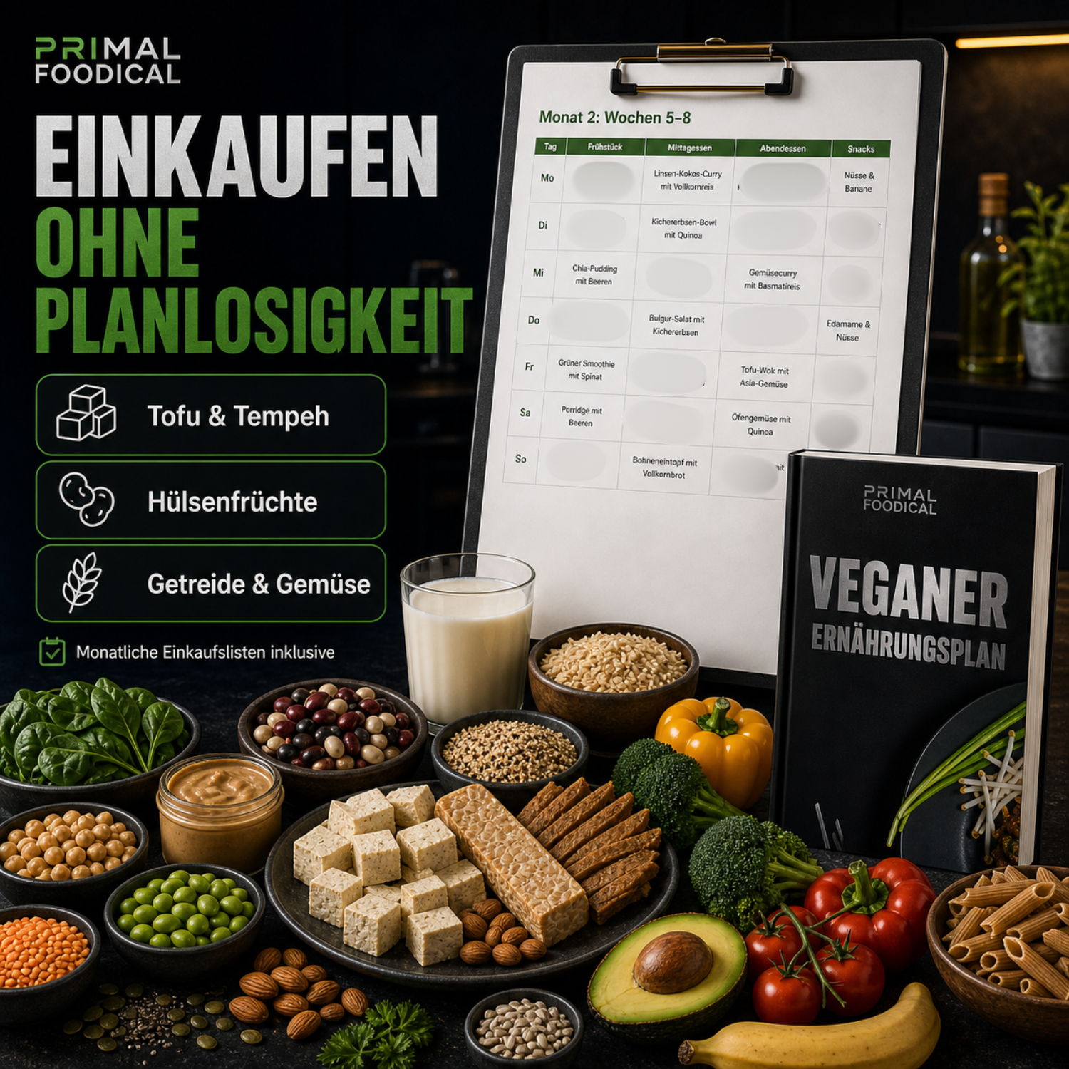 VEGAN - ERNÄHRUNGSPLAN