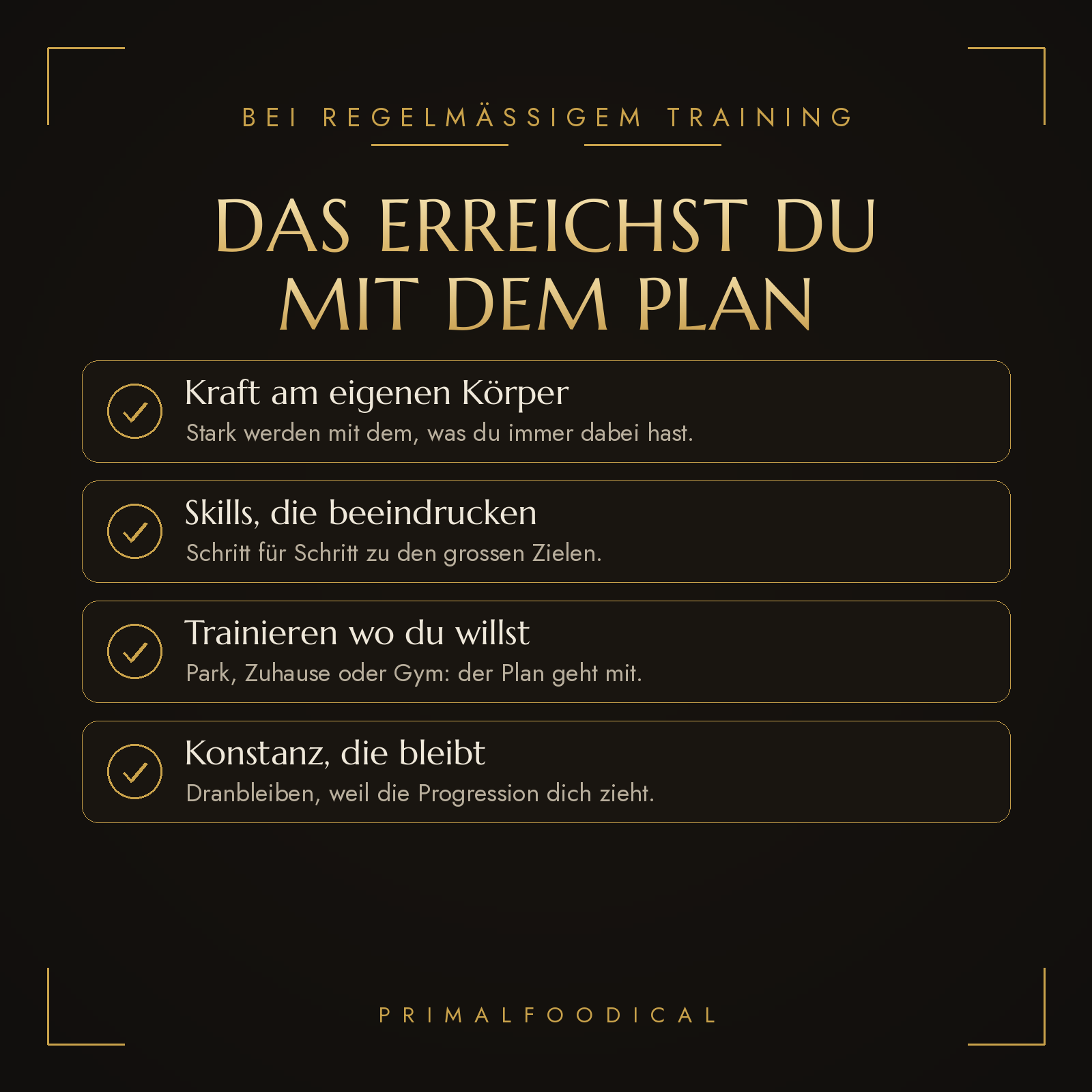CALISTHENICS - TRAININGSPLAN FRAUEN