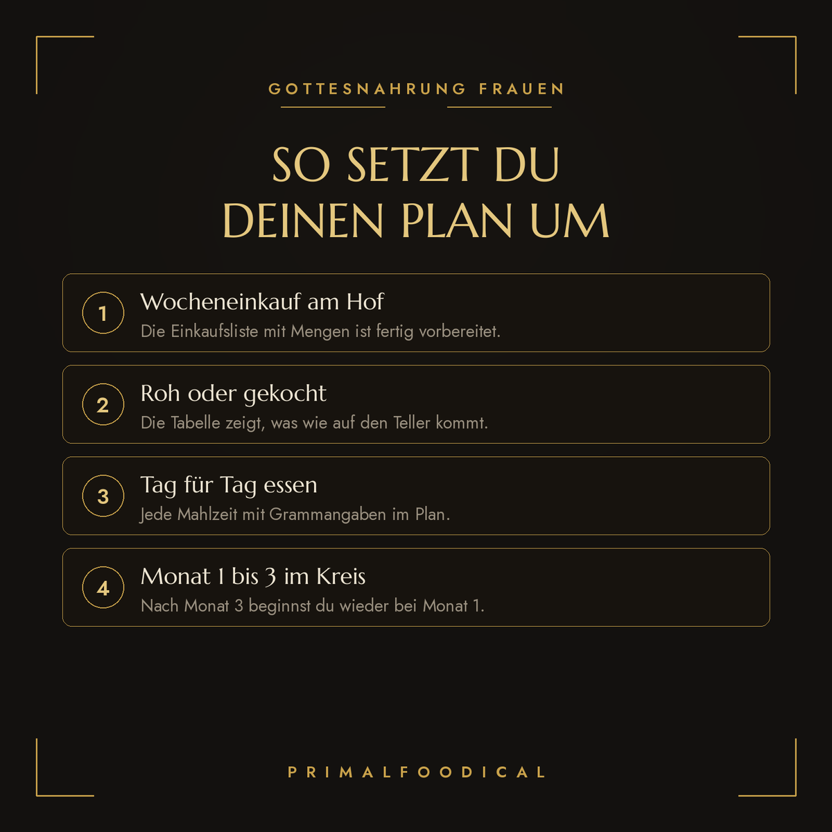 GOTTESNAHRUNG FRAUEN