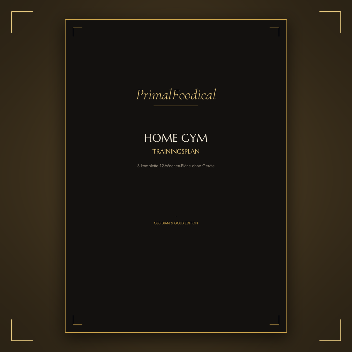 HOME GYM - TRAININGSPLAN