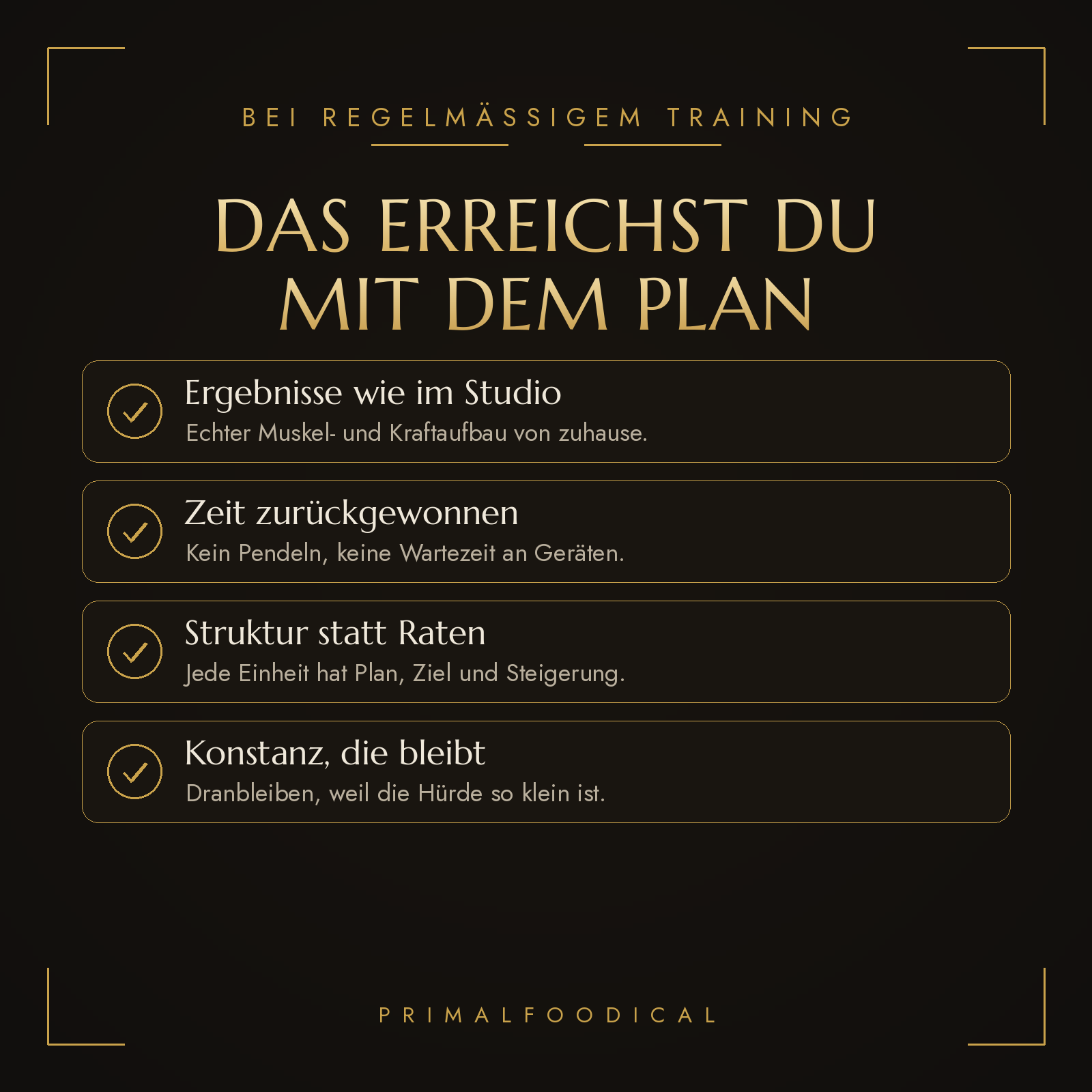 HOME GYM - TRAININGSPLAN FRAUEN