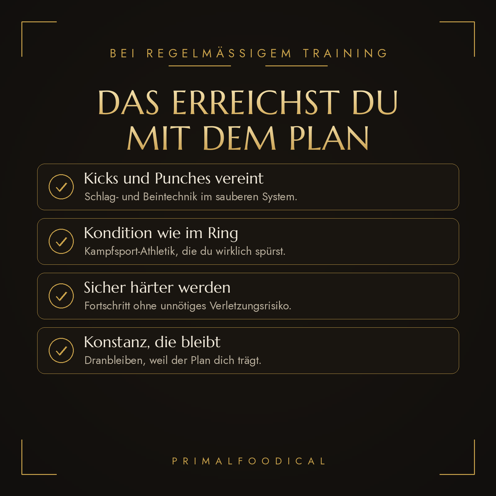 KICKBOXER - TRAININGSPLAN FRAUEN