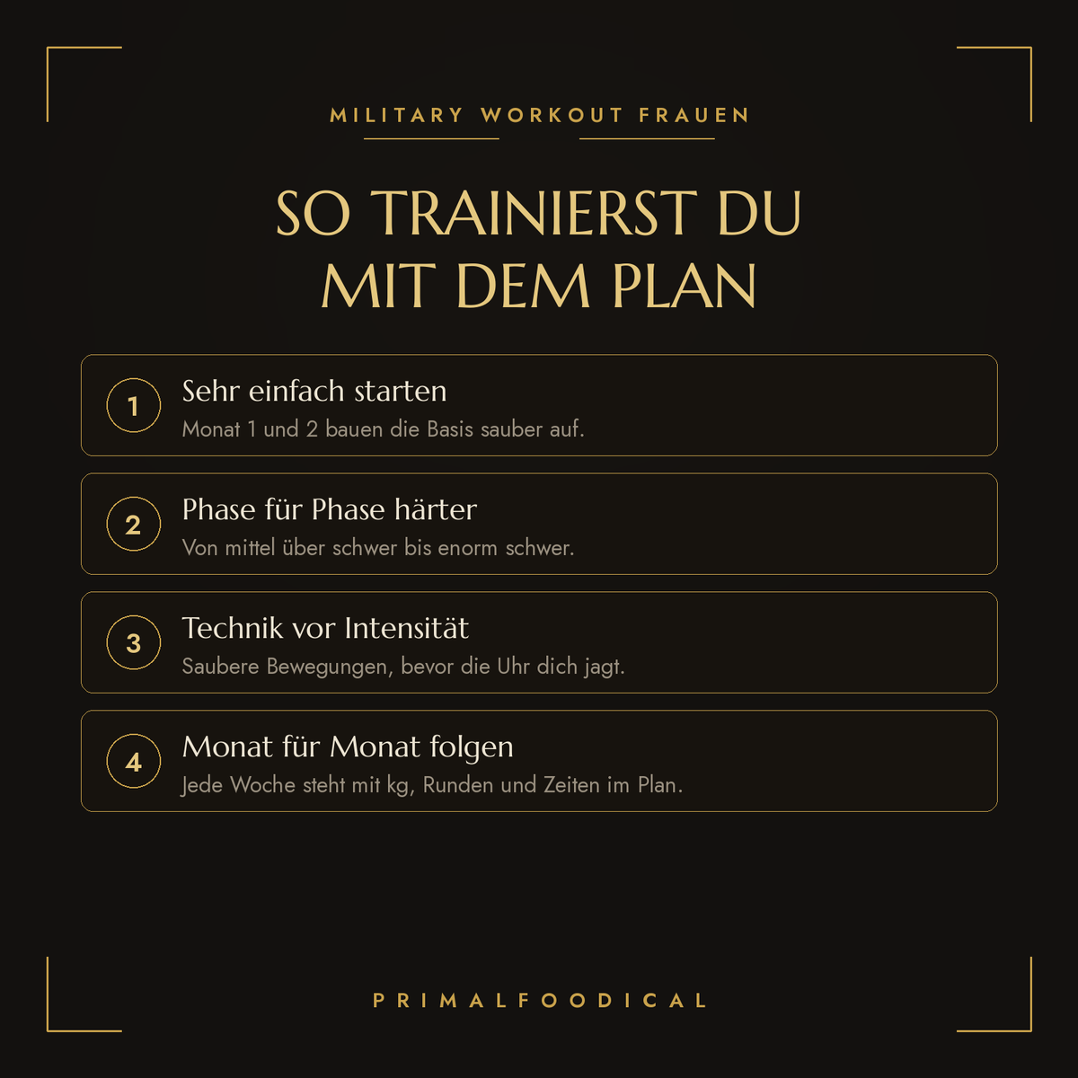 MILITARY WORKOUT FRAUEN
