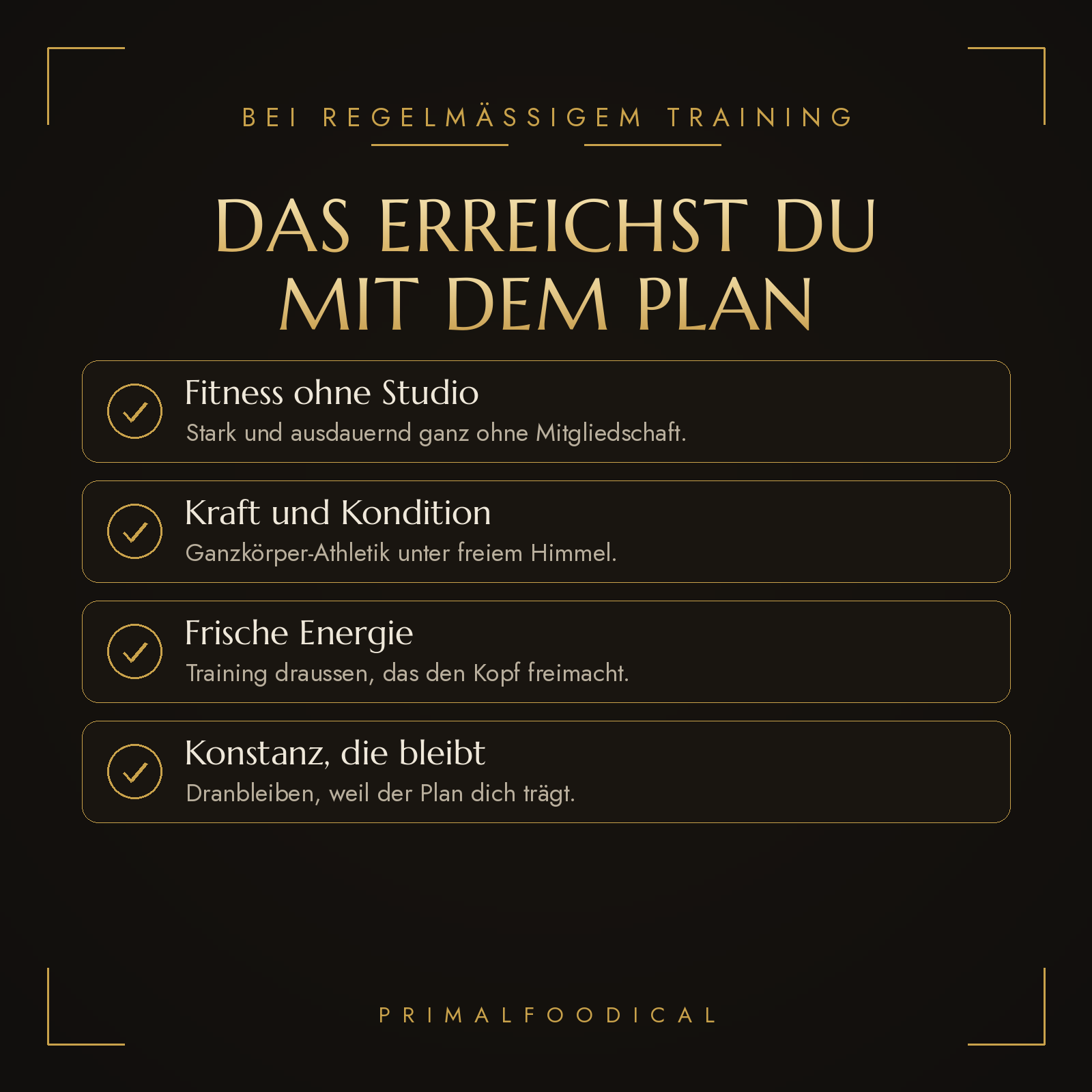 OUTDOOR - TRAININGSPLAN FRAUEN