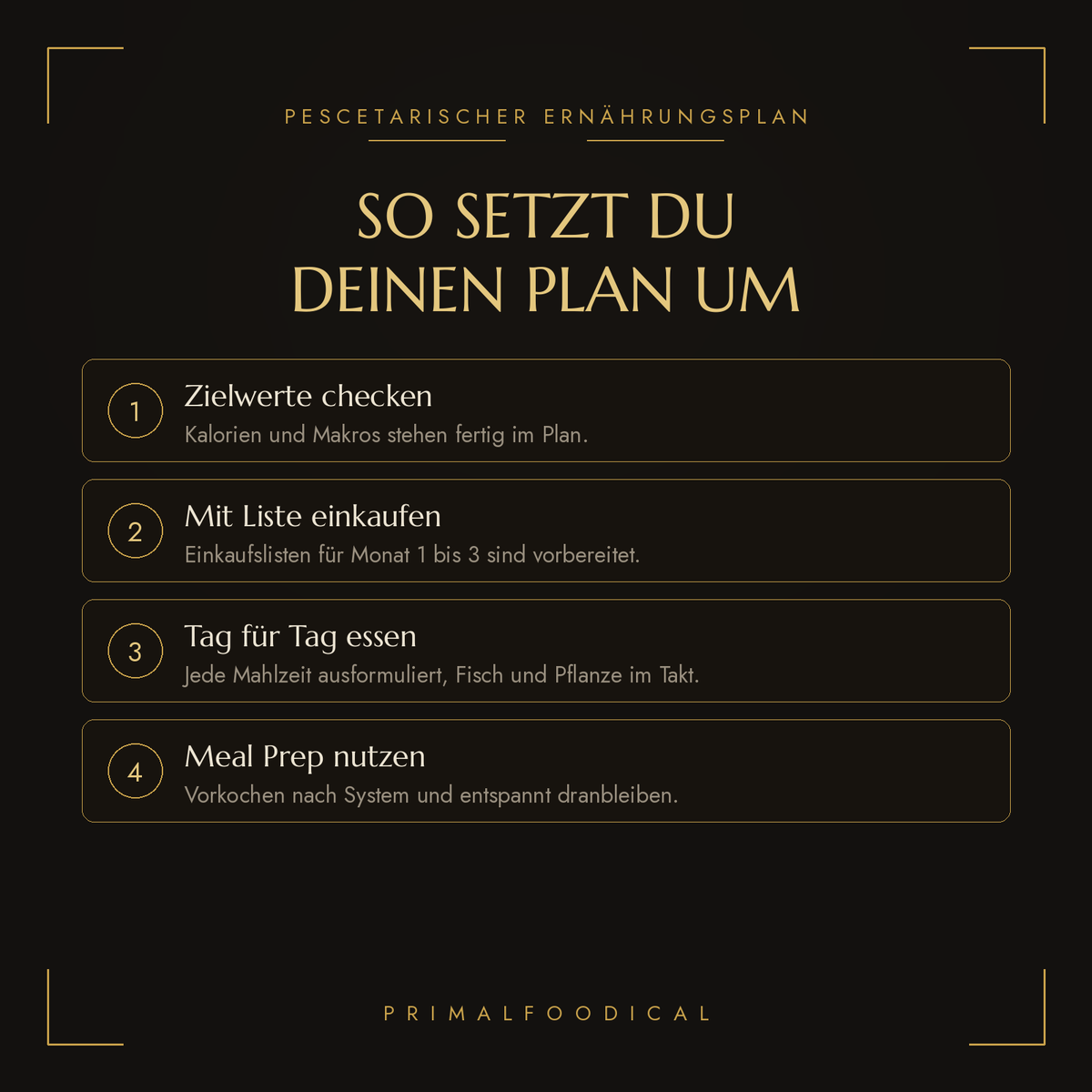 PESCETARISCH - ERNÄHRUNGSPLAN