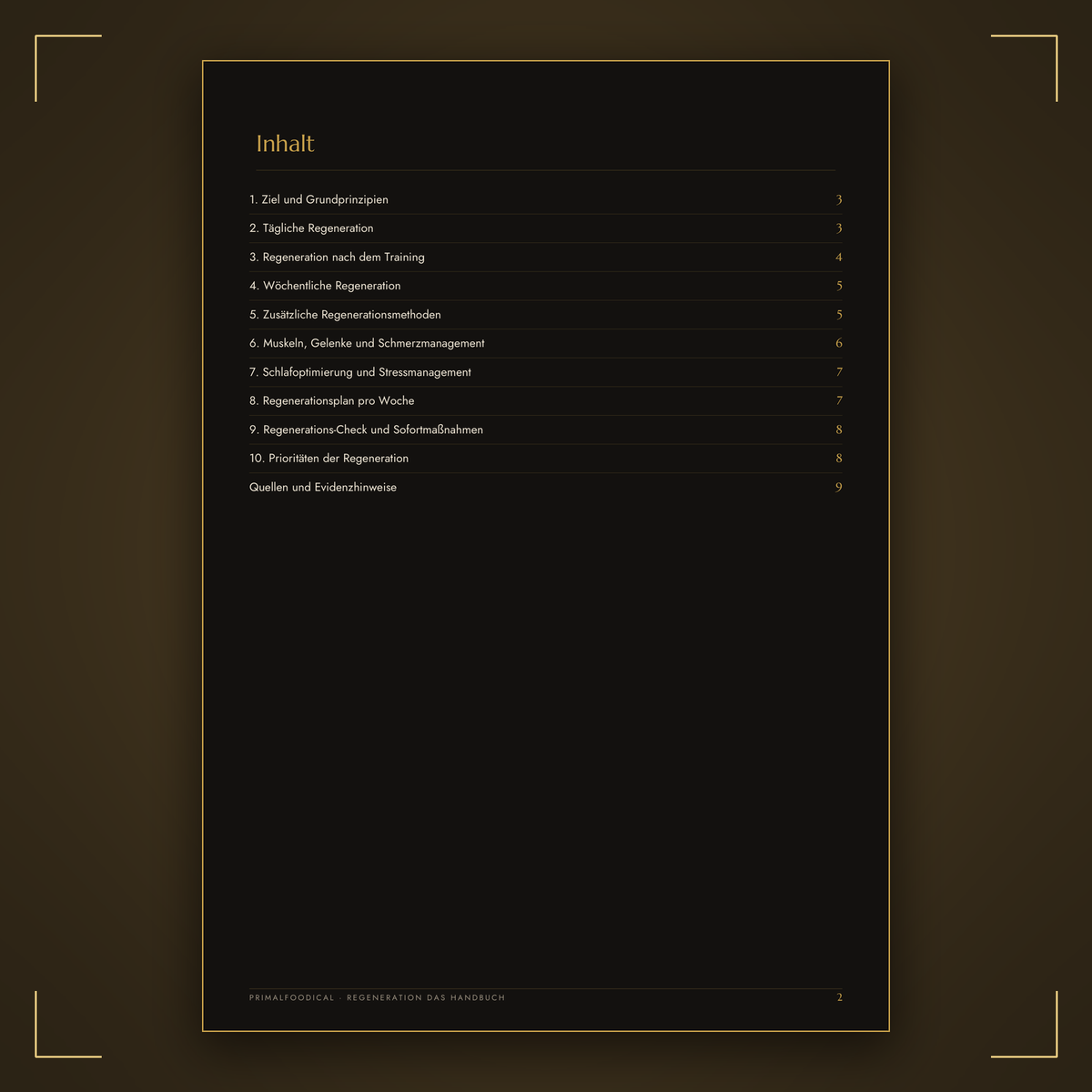 REGENERATION - PLAN