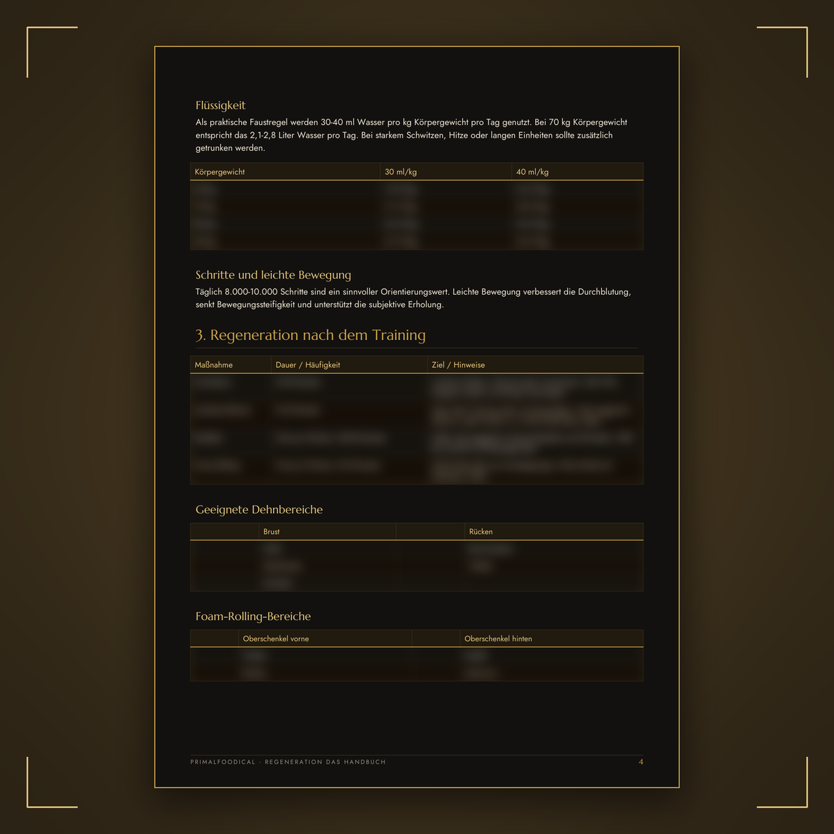 REGENERATION - PLAN
