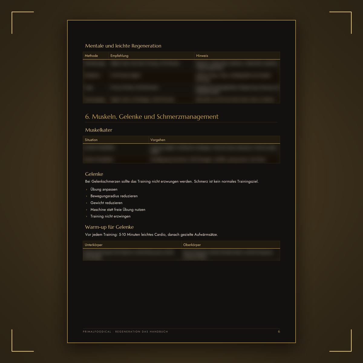 REGENERATION - PLAN