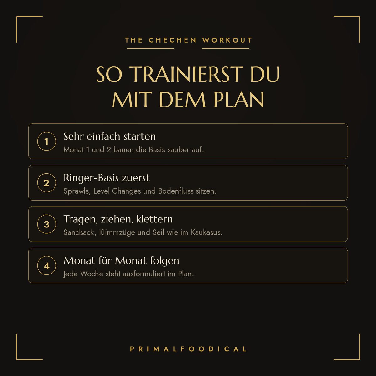 CHECHEN WORKOUT
