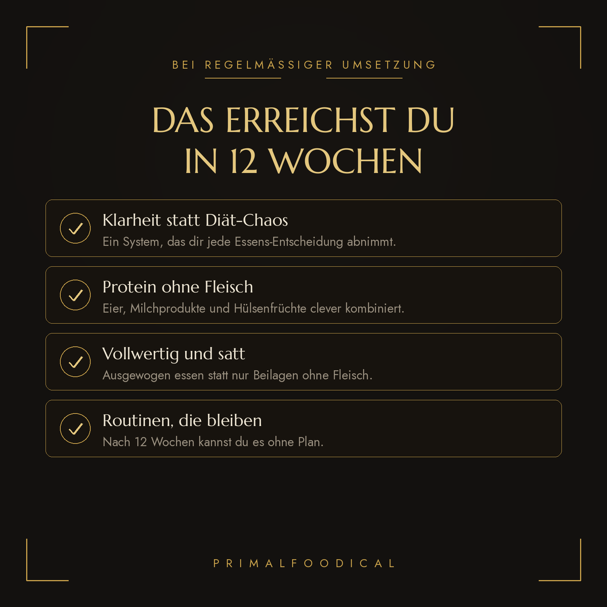 VEGETARISCH - ERNÄHRUNGSPLAN