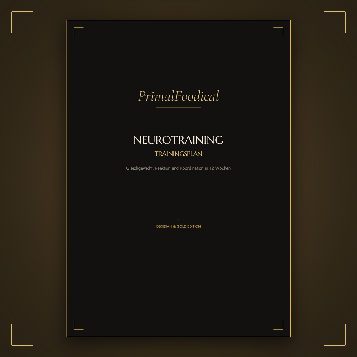 Neurotraining Trainingsplan Cover