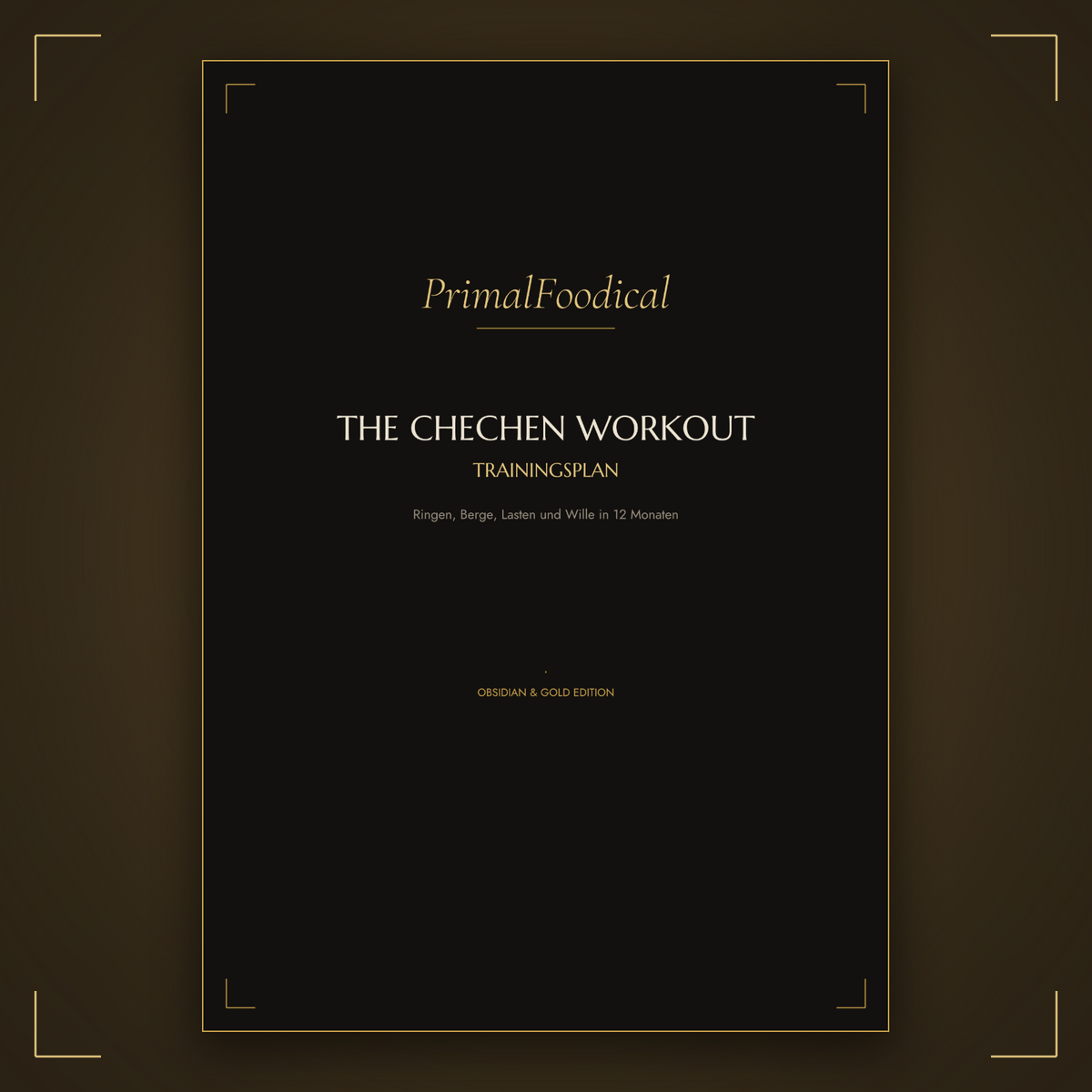 The Chechen Workout Trainingsplan Cover