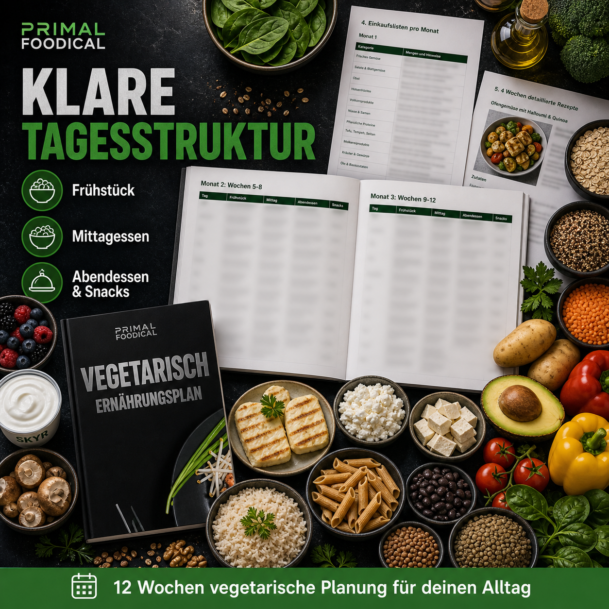 VEGETARISCH - ERNÄHRUNGSPLAN